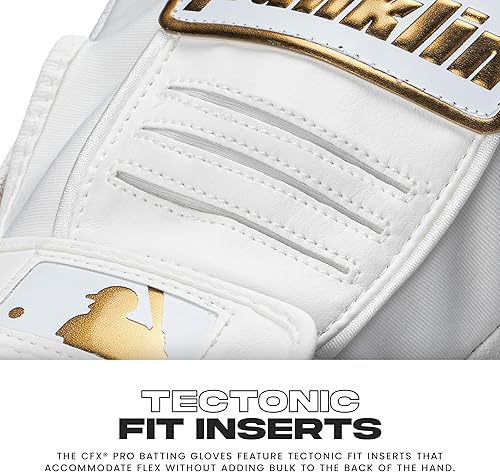 Miniatura 33 de Franklin Sports MLB - Guantes de bateo de béisbol CFX Pro para adultos + jóvenes, béisbol + sóftbol, varios tamaños + colores Negro/Negro