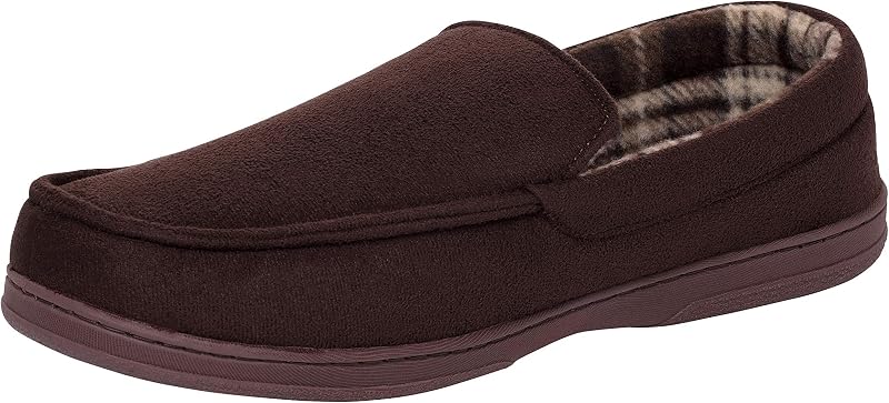 Van Heusen Pantuflas Van Heusen para Hombre Cómodas Zapatillas de Microgamuza sin Cordones con Forro de Franela Suave para Hombre