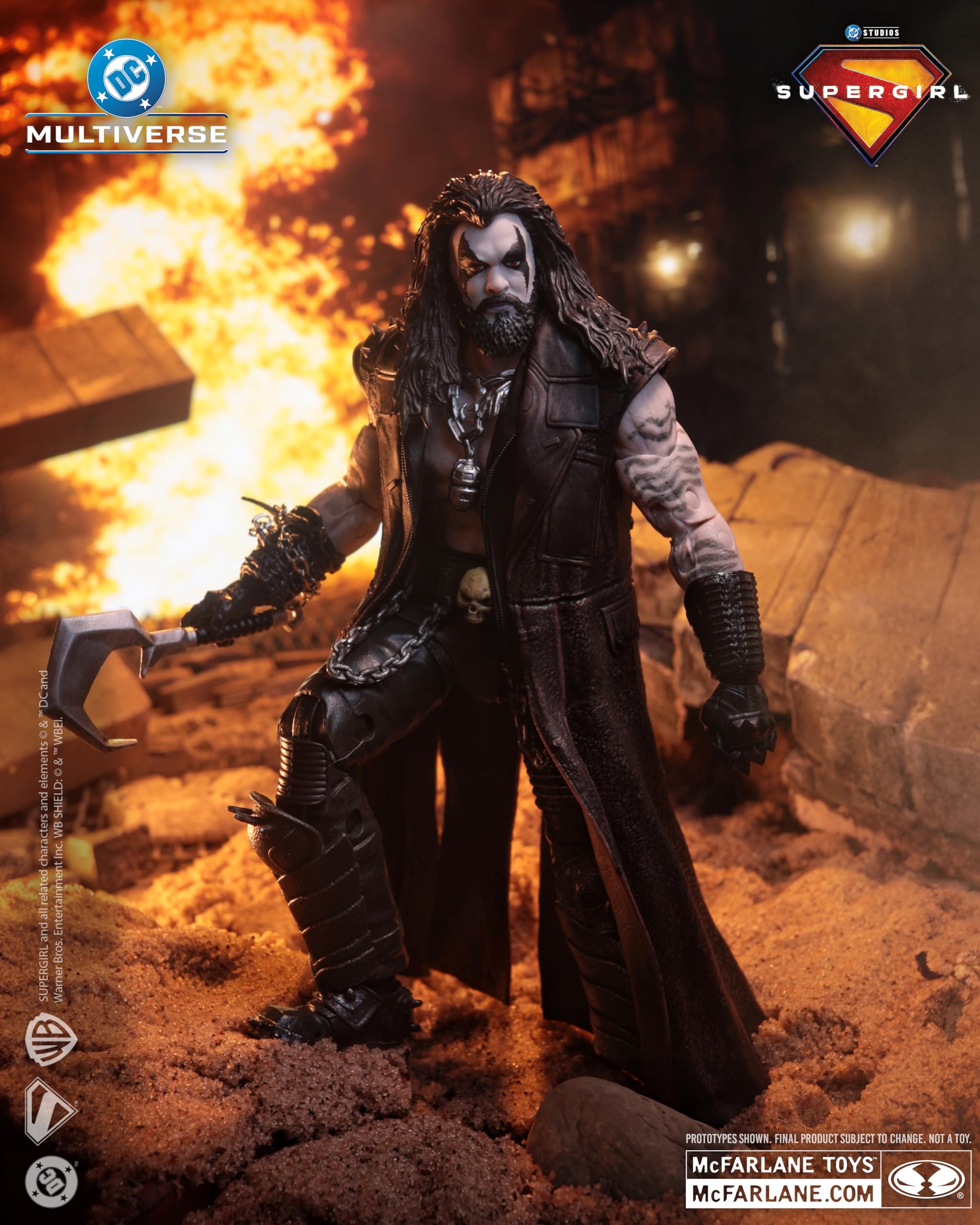 McFarlane -DC Multiverse Lobo (Supergirl Movie) 7 cali figurka akcji (Deluxe Theatrical Edition)