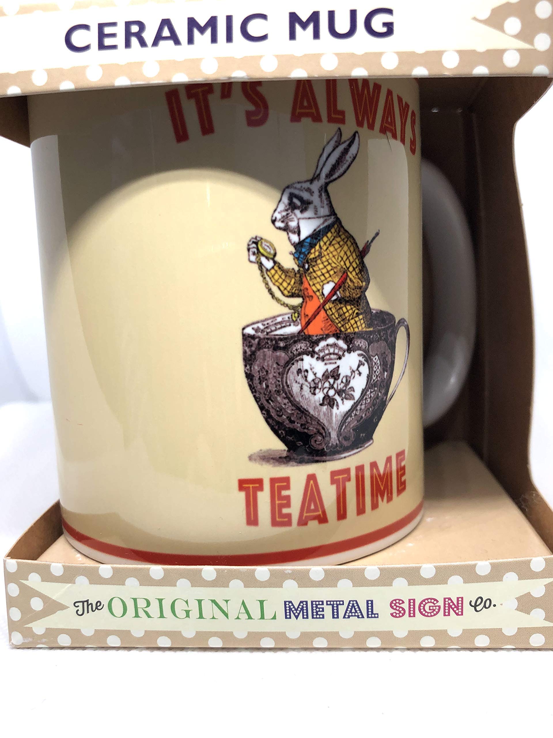 The Original Metal Sign Company Alice In Wonderland Mug - It's Always Tea Time