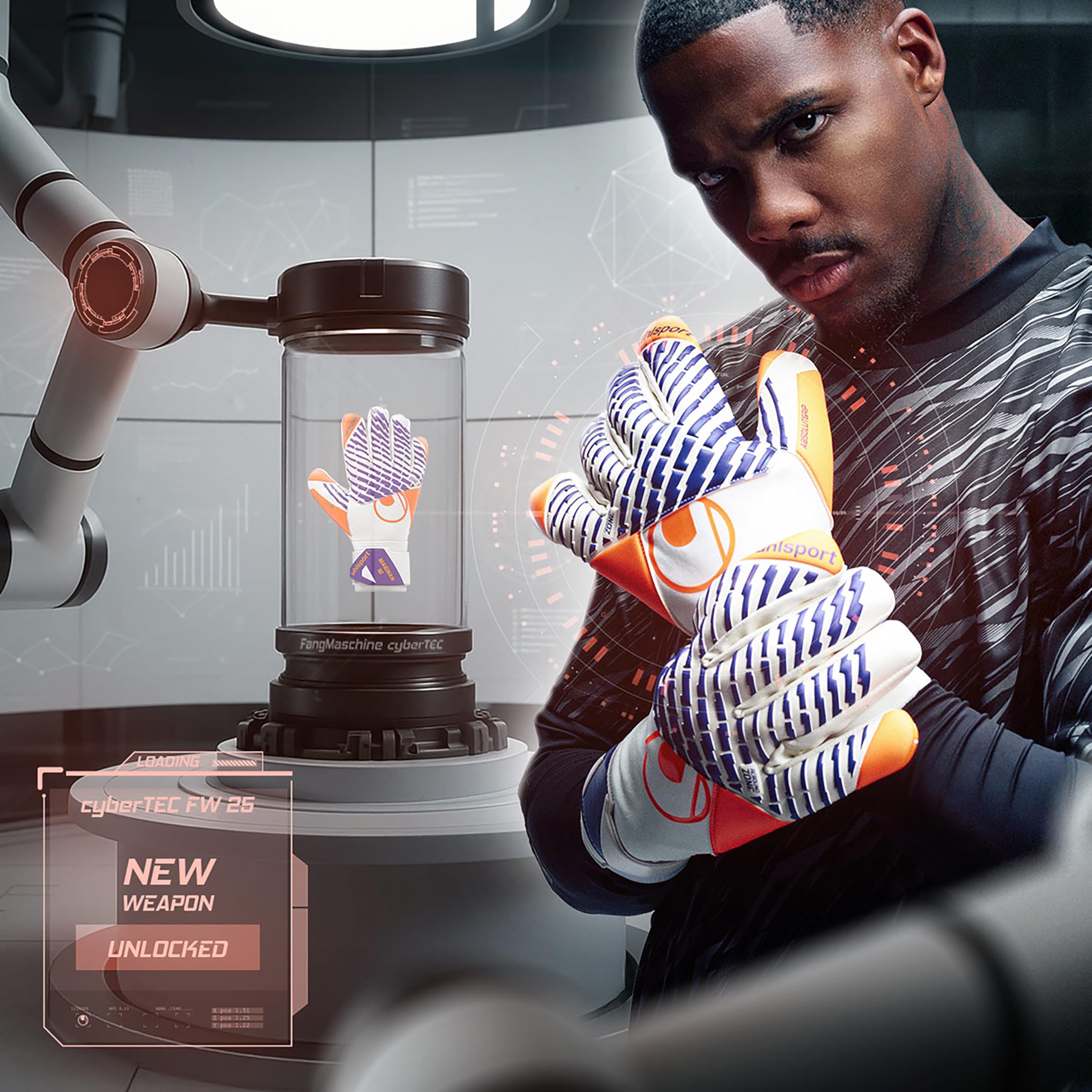 uhlsport FM Cybertec Maignan Ultragrip Hn - Guantes de Portero de fútbol Niños y Adultos