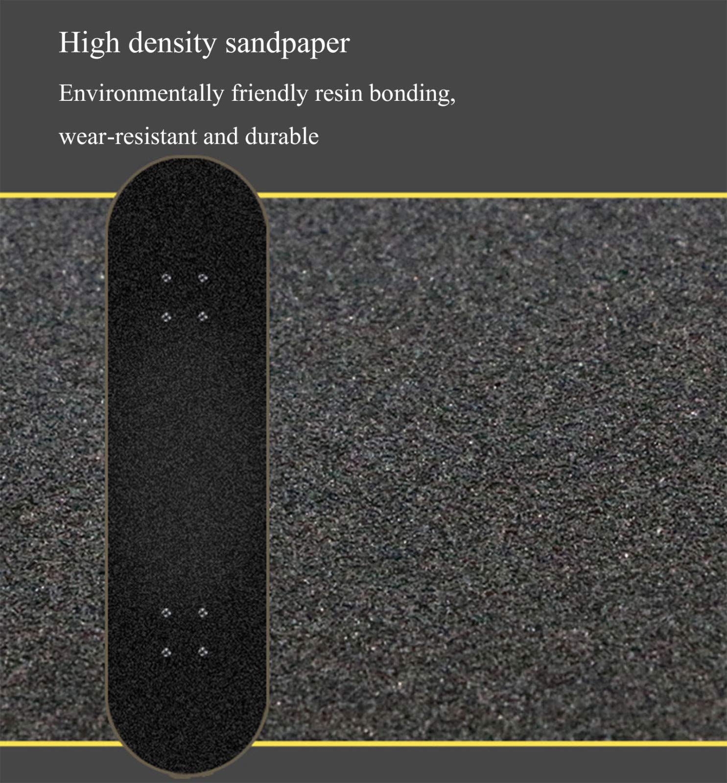 Skateboard Completo 7 Strati Acero: Per Principianti E Adulti, Portata 100 Kg - Foto 5