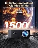 Projector【1500 ANSI/Google TV/Netflix Ready】WiMiUS 4K Projector for Bedroom Full HD 1080P, Auto Focus/Keystone, WiFi 6 & Bluetooth Smart Outdoor & Indoor Home Cinema Projectors - 3