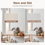 StorageWorks Narrow Storage Bins, Small Basket for Bathroom, Closet and Shelves, Fabric Organizer with Handles, Toilet Paper Storage, Khaki Stripes, 2-Pack