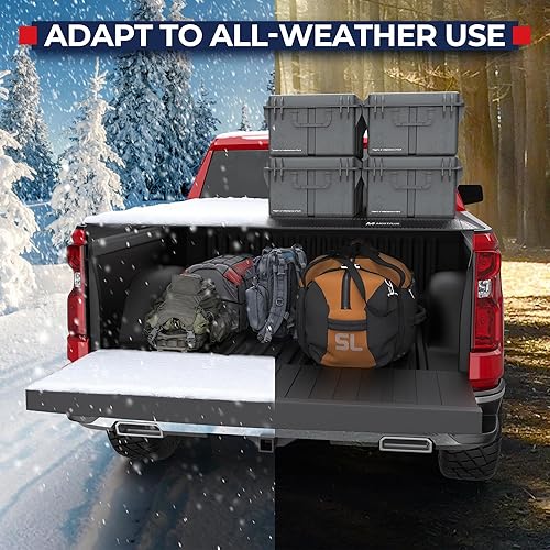 Miniatura 7 de MOSTPLUS - Funda suave de triple pliegue para tonneau de camioneta compatible con Chevrolet Chevy SilveradoGMC Sierra 1500 2500 3500, cama plana de