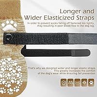 Vista 4 de EXPAWLORER - Calcetines antideslizantes para perros, evitan que se laman las patas, para pavimento caliente, pisos de madera, botines para perros