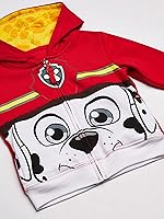 Vista 3 de Disfraces de Patrulla Canina para niños pequeños con capucha y rostro grande de Nickelodeon - Personaje, cremallera, 2T