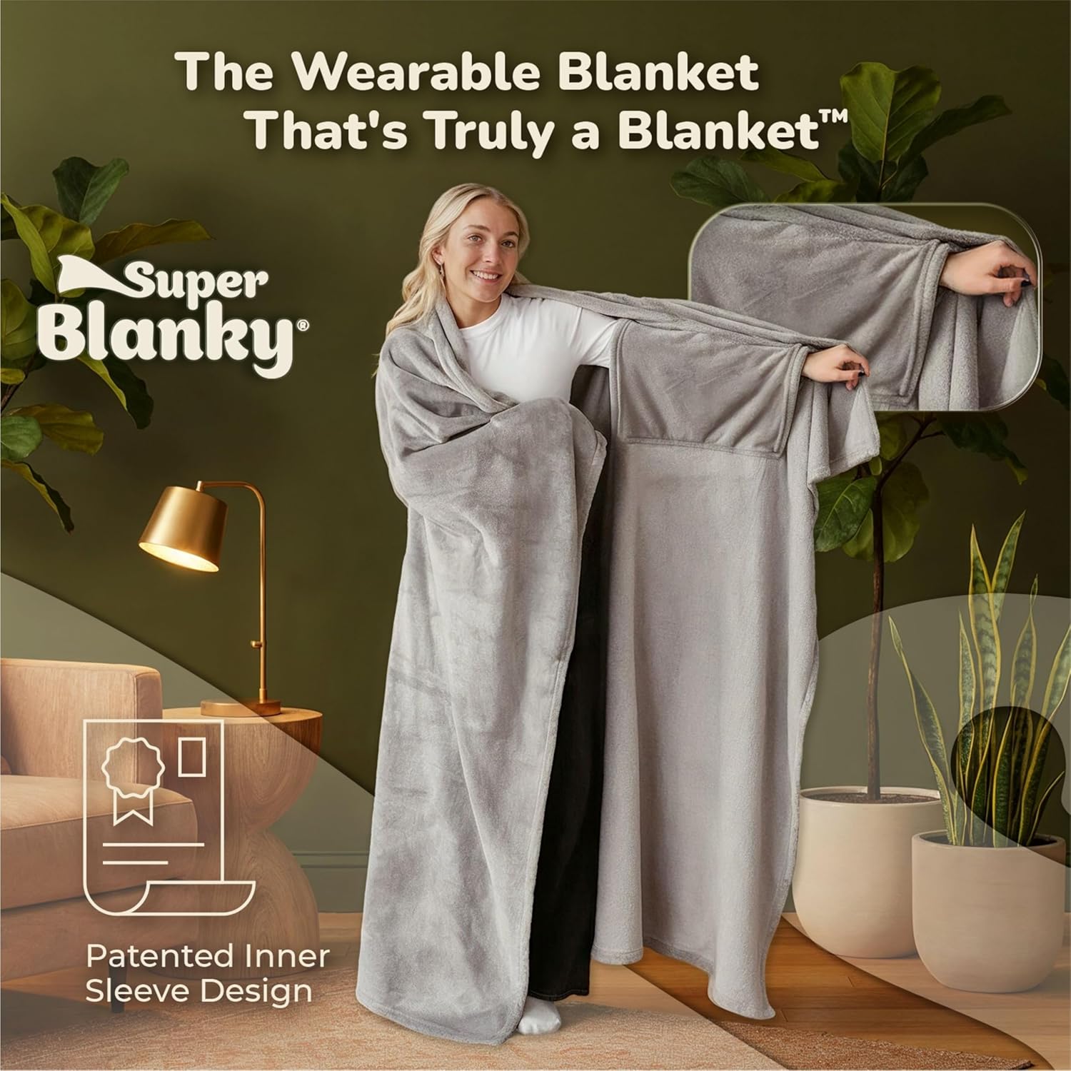 Wearable Blankets for Women, Adult Wearable Blanket Men, Valentine's Day Gifts for Her, Wife Birthday Gift Ideas - Image 2