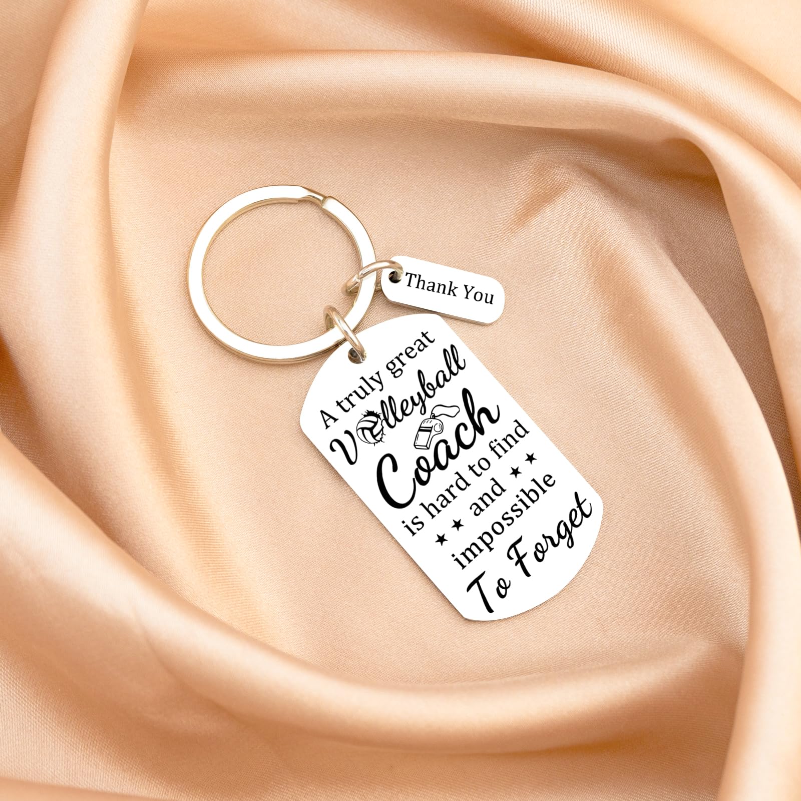 Ikacvb Volleyball Coach Keychain Thank You Gifts For Volleyball Coaches Women Men Unique Coach Appreciation Gifts Birthday Christmas Stuff