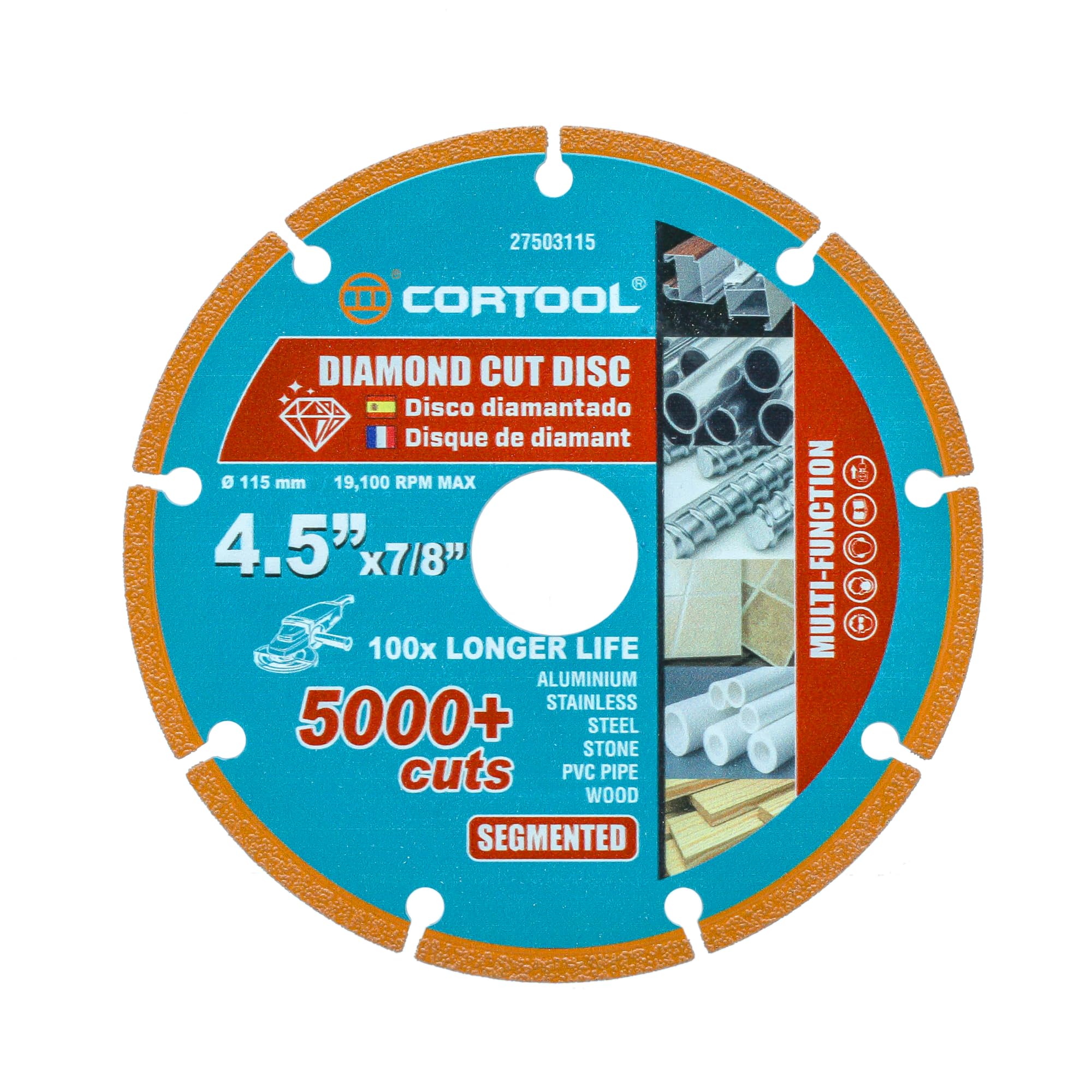 disco de diamante corte segmentado 4 12 pulgadas surtek | Casa Hermes
