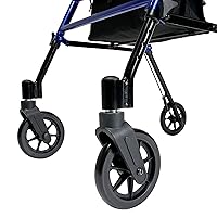 Vista 6 de Lumex Set n' Go - Andadores con asiento para personas mayores, altura ajustable, color azul