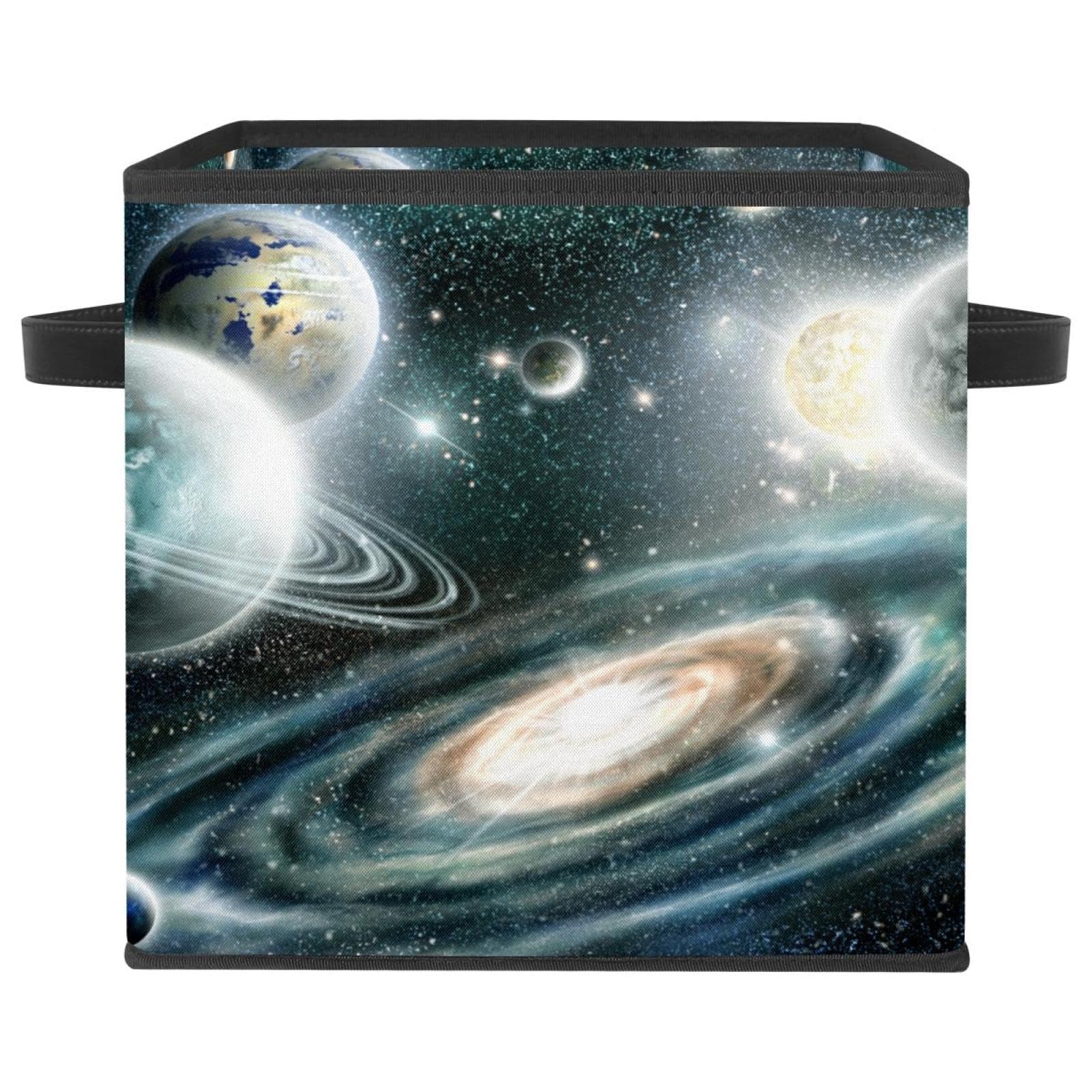 Système solaire planètes boîte en tissu pliable pour ranger les livres sans encombrer la pièce