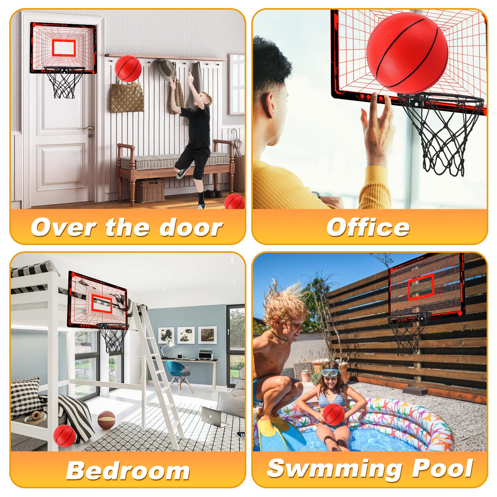 Großes Basketballkorb Indoor Set