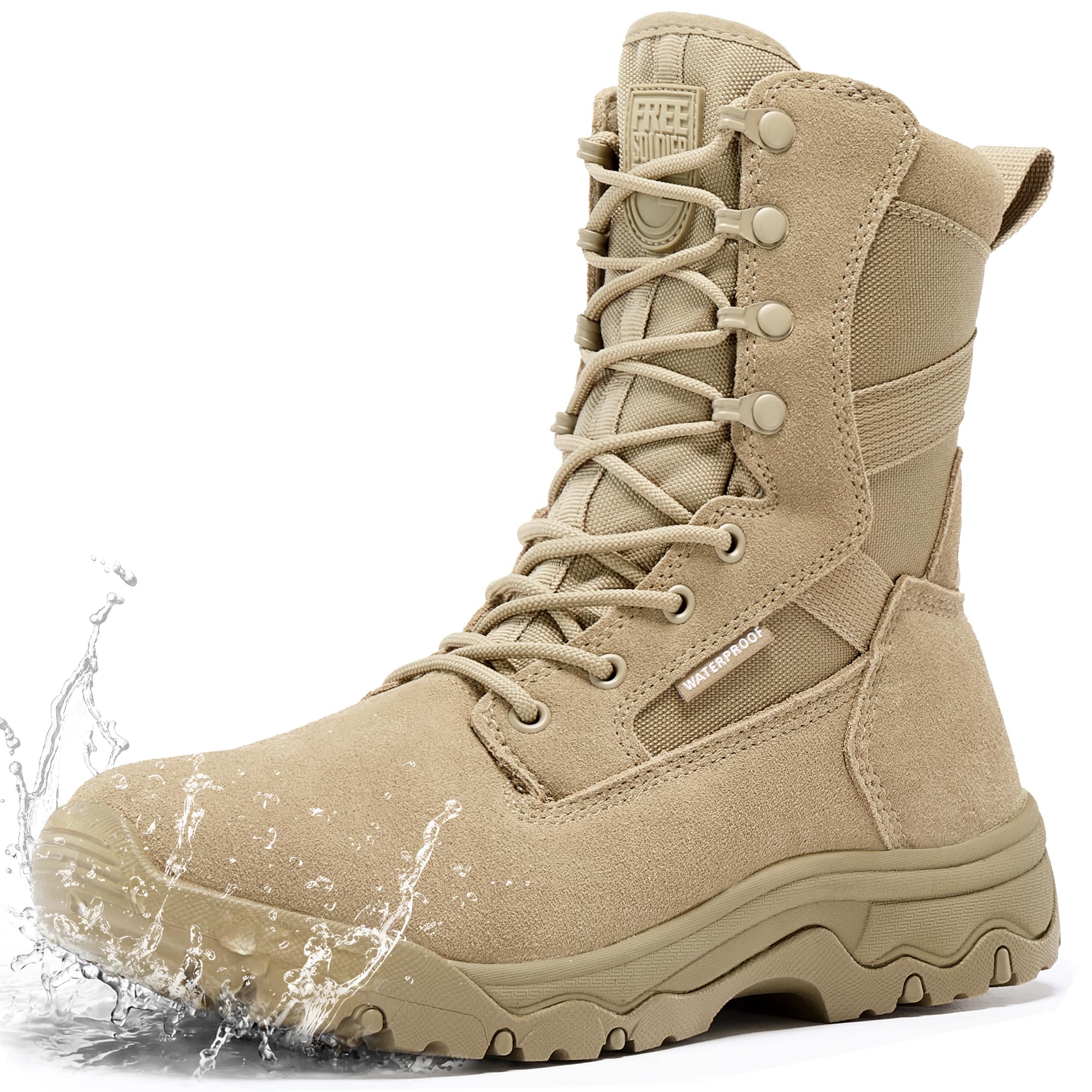 FREE SOLDIER Men's Work Tactical Boots