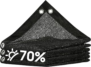 Royal Shade 70% Black Shade Cloth 8' x 12' Knitted Cover for Garden Plant