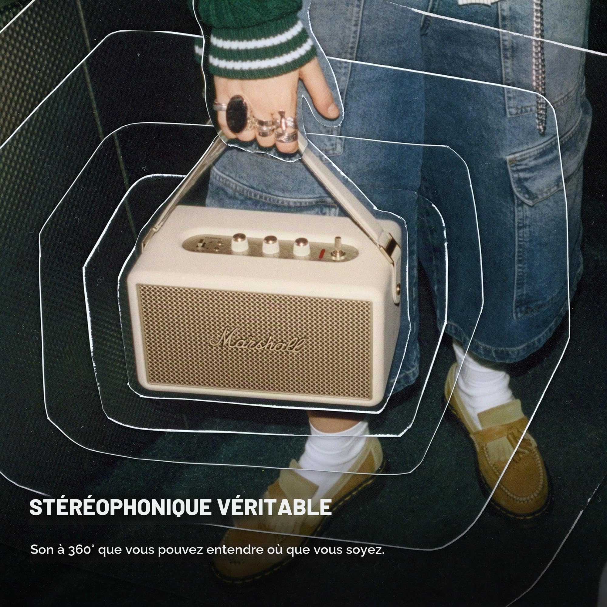 MARSHALL Enceinte sans Fil Bluetooth Kilburn III Crème