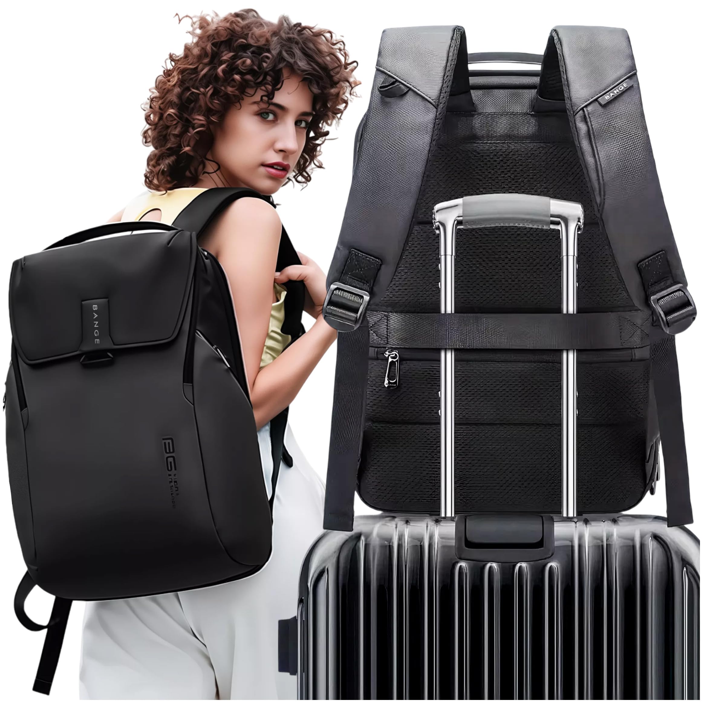 Alogy Plecak podróżny, bagaż podręczny, wytrzymały plecak Convertible Duffle Bag Fit na laptopa o przekątnej ekranu 15,6", 25 l, dla mężczyzn i kobiet, na butelkę z napojami, do walizki, na podróż, do