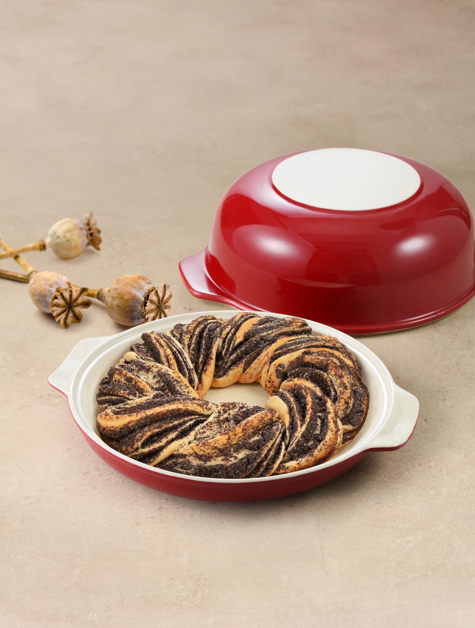 Tescoma Okrągła ceramiczna forma do pieczenia chleba DELÍCIA