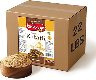 10 Greek Dessert Recipes with Classic Sweet Flavors 19 BISVUA Premium Roasted Kataifi 10 kg (22 lbs) – Golden Toasted Shredded ...