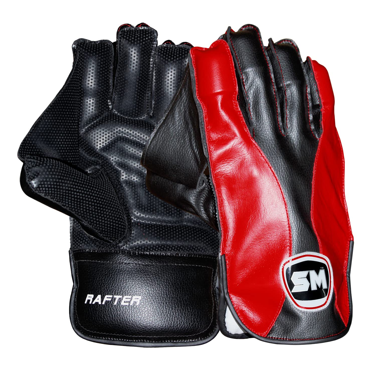 SM Rafter Cricket Wicket Keeping Gloves | Mens | Blazingly Fast Performance and Speed | White (Multi Colour) | 1 Pair (Youth) (B0D7TW62N7) Amazon Price History, Amazon Price Tracker