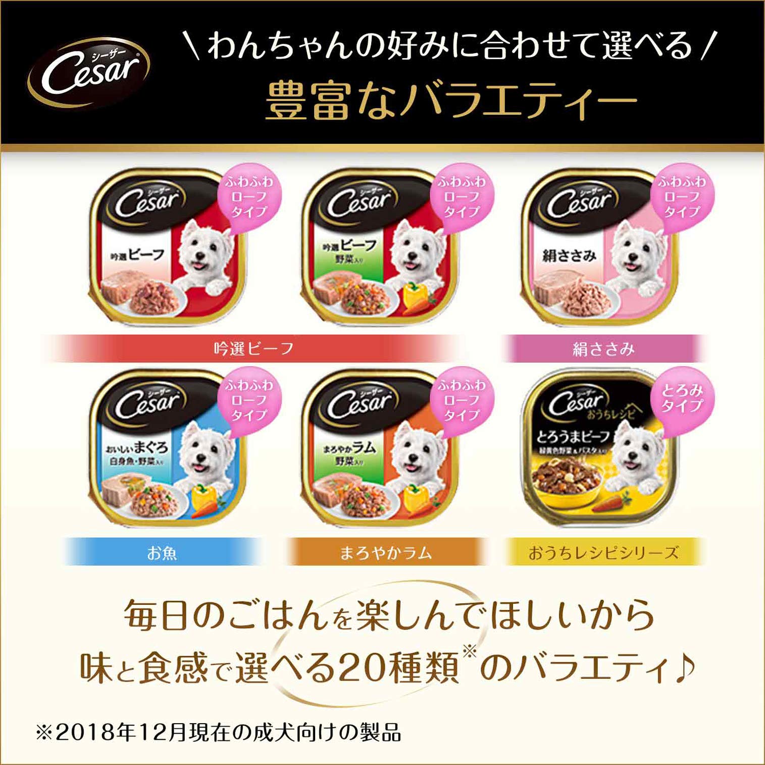 Amazon.co.jp: シーザー トレイ 成犬用 100g×24個 吟選ビーフ まぐろ