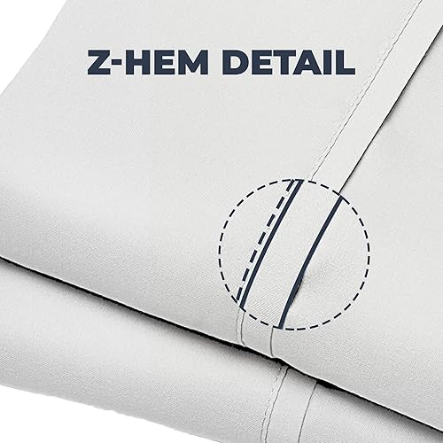 Miniatura 9 de Sweave Sábanas de percal tamaño Queen, 100 % algodón de fibra larga, frescas, transpirables, agradables al tacto, bolsillos profundos de 16