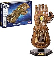 Vista 12 de 4D Build, Marvel Mjolnir Thor Hammer - Kit de modelo de rompecabezas 3D con soporte, 87 piezas, decoración de escritorio Thor, juguetes