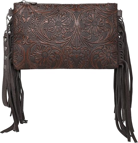 Montana West Bolso cruzado estilo Western para mujer, bolso de mano de pulsera