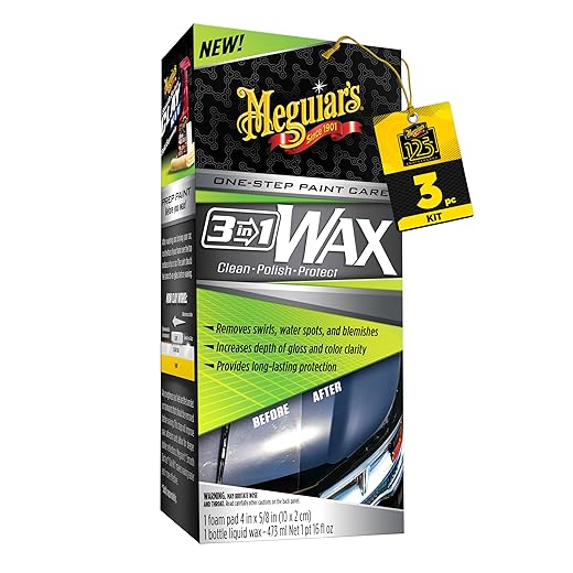 Cera para auto: tipos, calidades, calificaciones y más aquí 6 Meguiar's Oficial Cera 3 en 1 G191016 473 ml