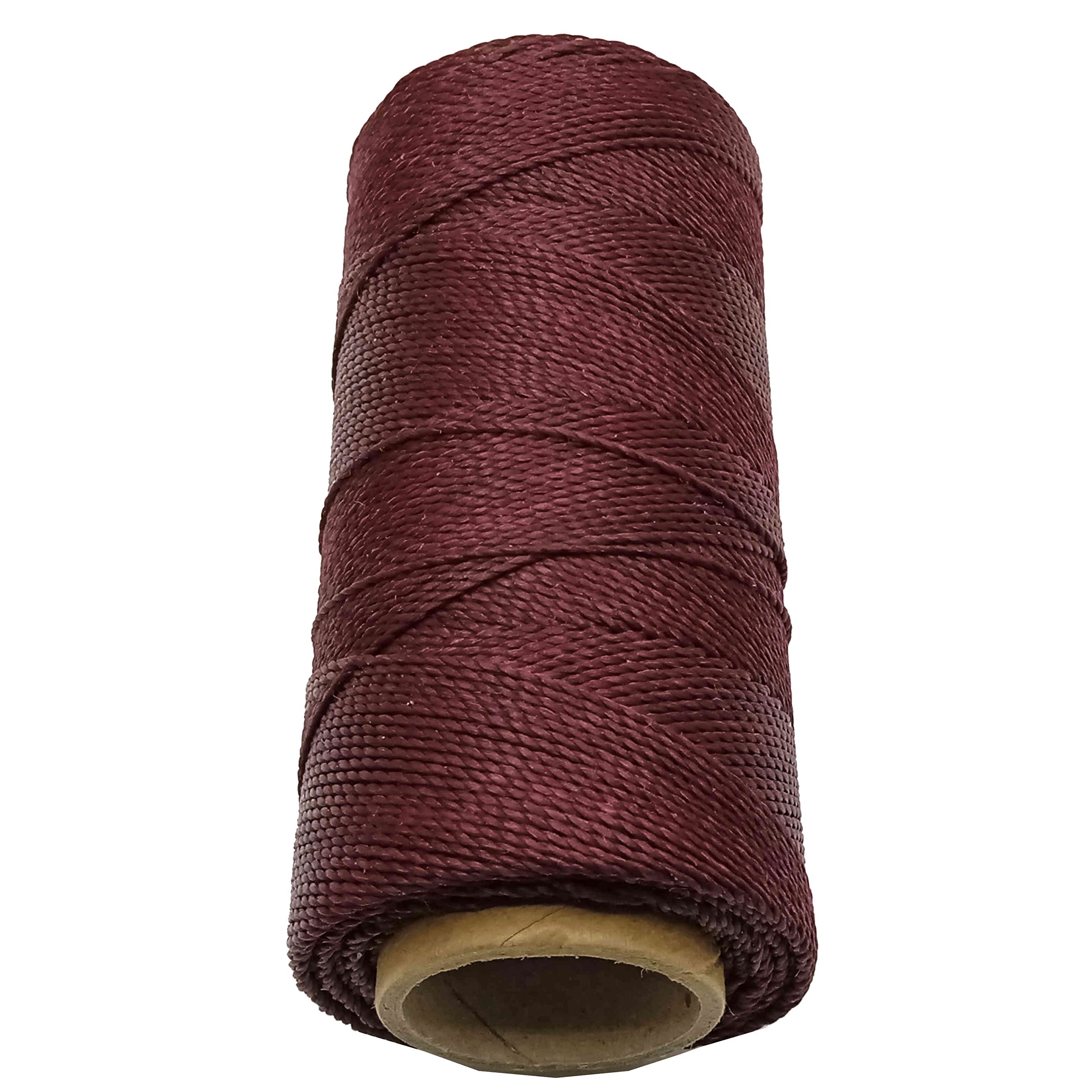 Linhasita Waxed Thread 100 g / 170 m Polyester 1 mm Thick Macrame, 30 Colours Garnet-Wine, Garnet Wine, 170 metros / 100 gr - Image 2
