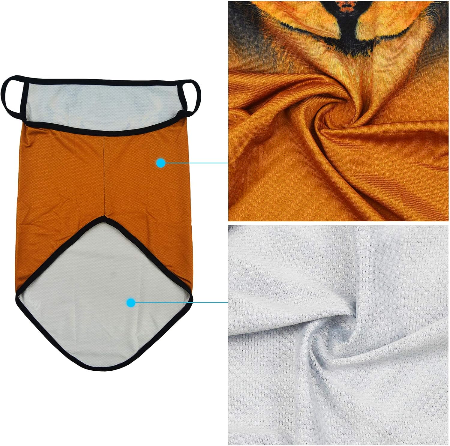 Obacle Neck Gaiter Face Mask with Ear Loops Bandana Face Mask Scarf Face Cover for Men Women - Image 3