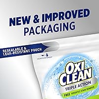 Vista 8 de OxiClean Polvo Removedor de Manchas Versátil Triple Acción Free, Usar con Detergente, Sin Fragancia, Sin Tintes, Sin Cloro, Elimina Manchas, Ilumina