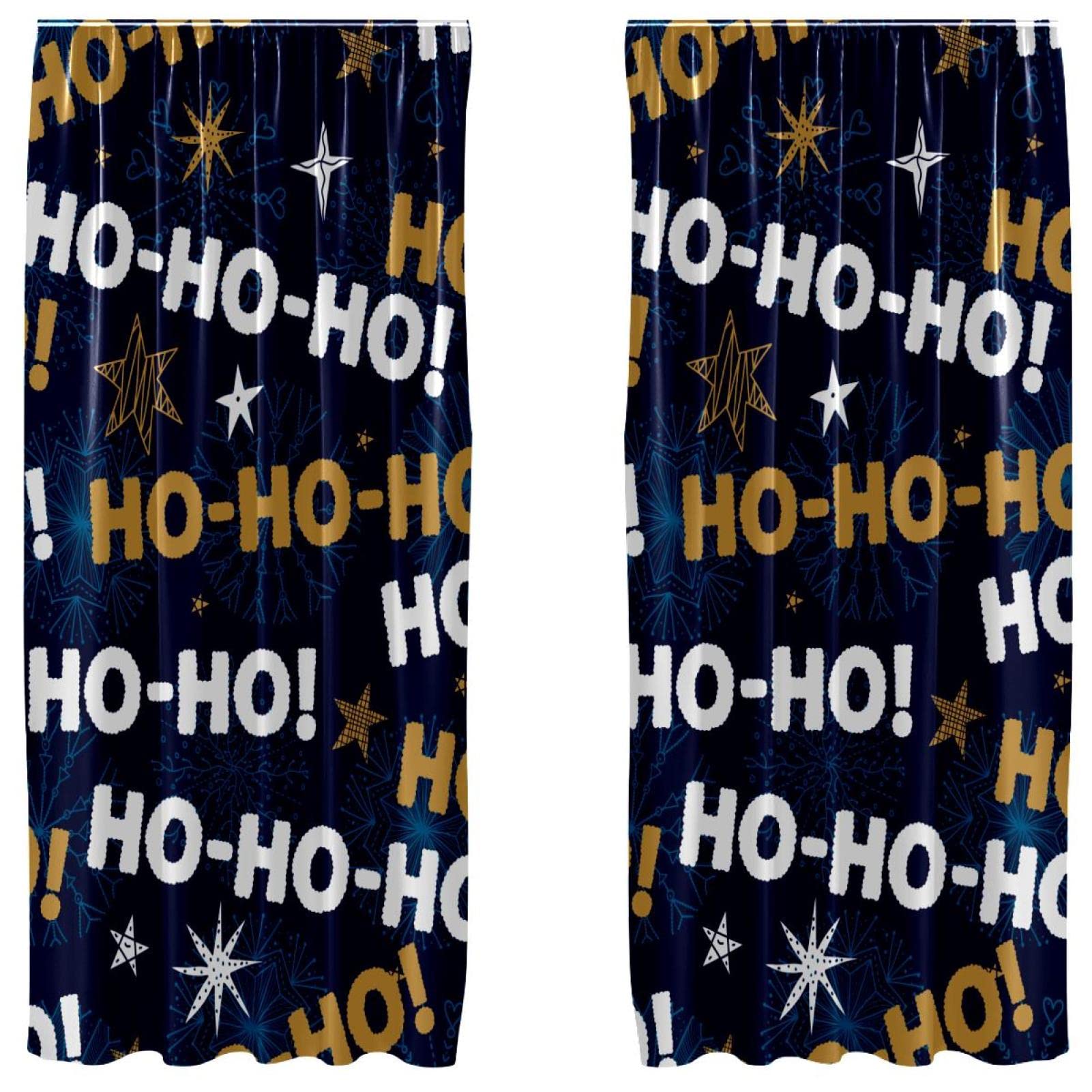Rideaux occultants Halloween Ho-Ho-Ho 140x213 cm isolation thermique