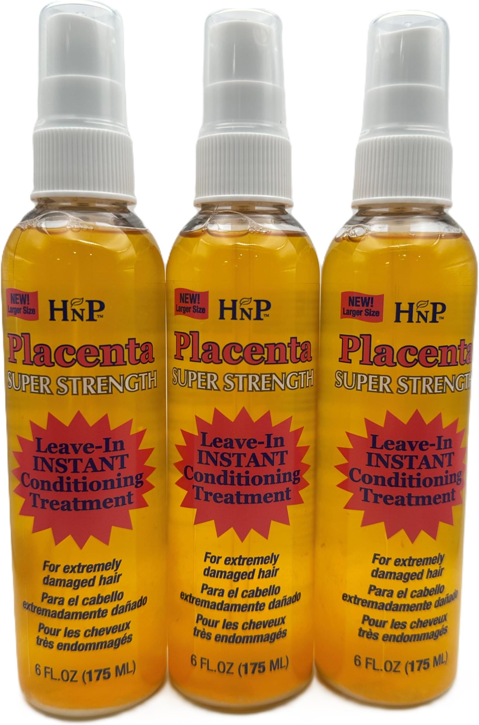 Placenta Leave-In Conditioning Treatment Super Strength 5 Ounce (145ml) (3 Pack)