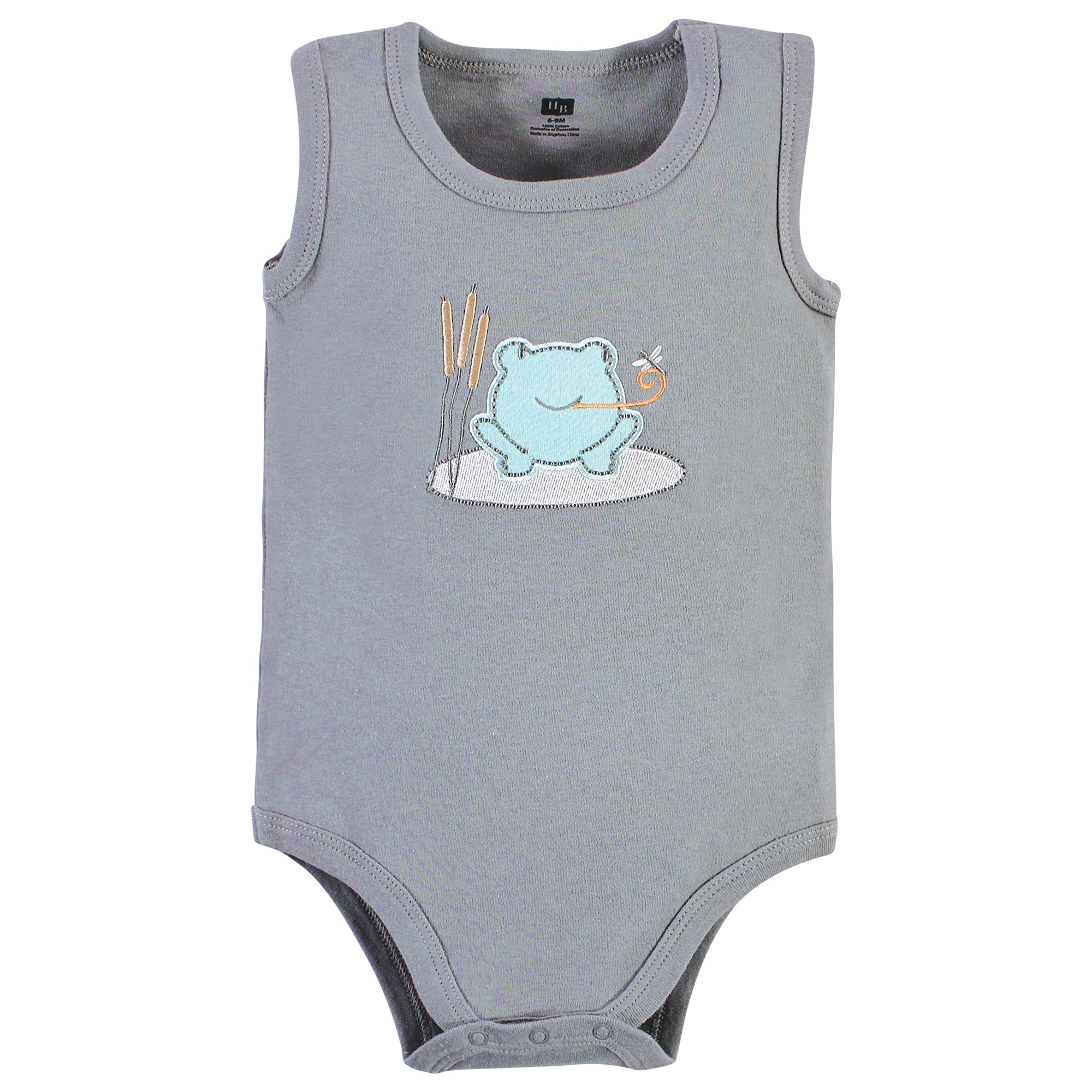 Hudson Baby Unisex dziecięce bawełniane body bez rękawów, króliczek i pszczoła, 9-12 miesięcy