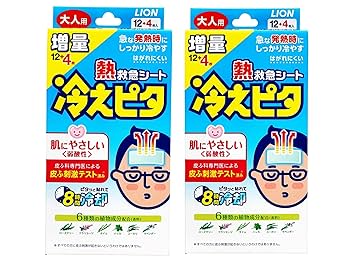 ひえぴた Amazon | 冷えピタ 大人用 12+4枚 | 冷えピタ | 冷却ジェルシート