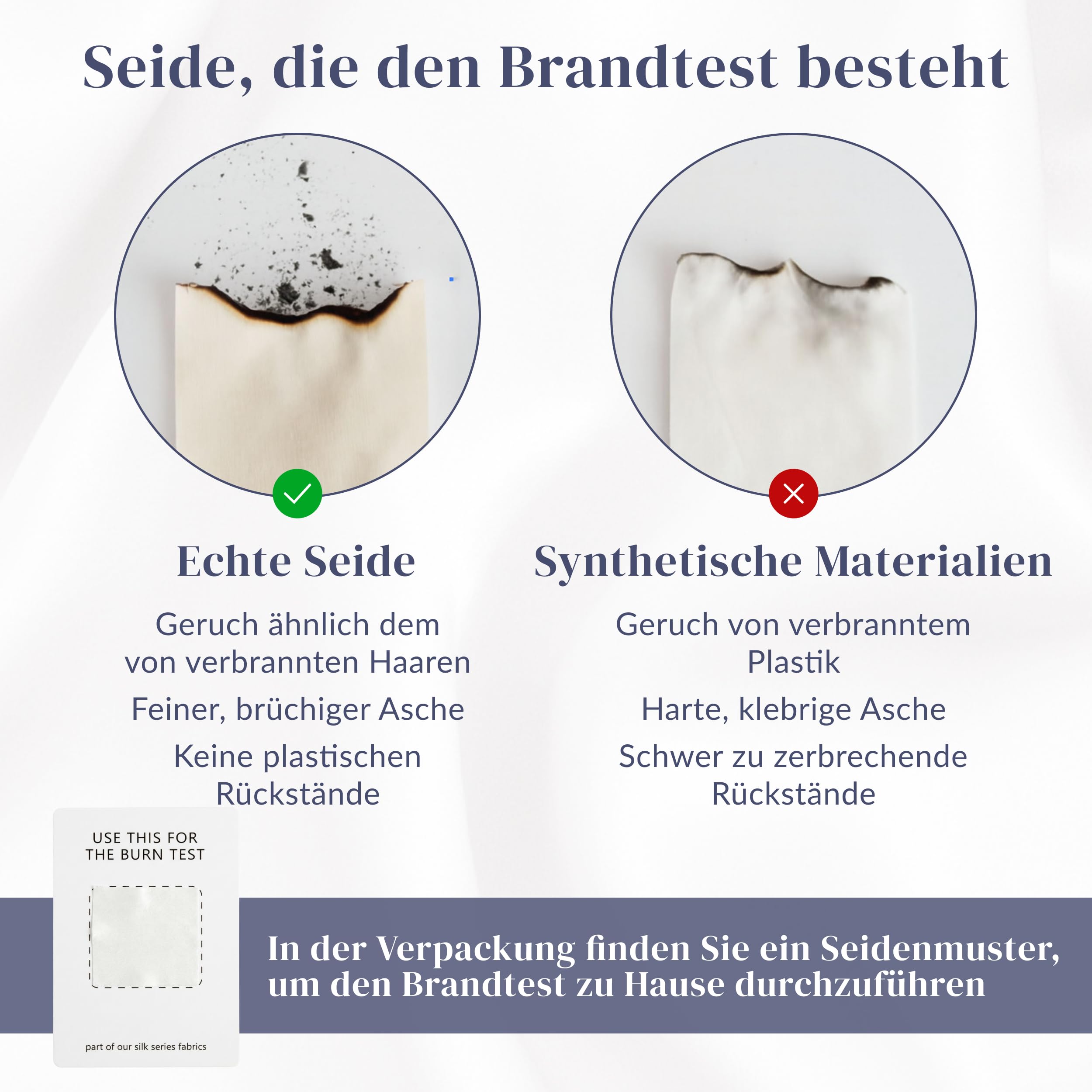 Ferò Kissenbezug Seide 40x80 cm Blau, aus 100% natürlicher Maulbeerseide, 22 Momme Grad 6A, Oeko-TEX Zertifiziert, Seidenkissenbezug Hypoallergen für Haar und Haut, Luxuriöse Geschenkidee