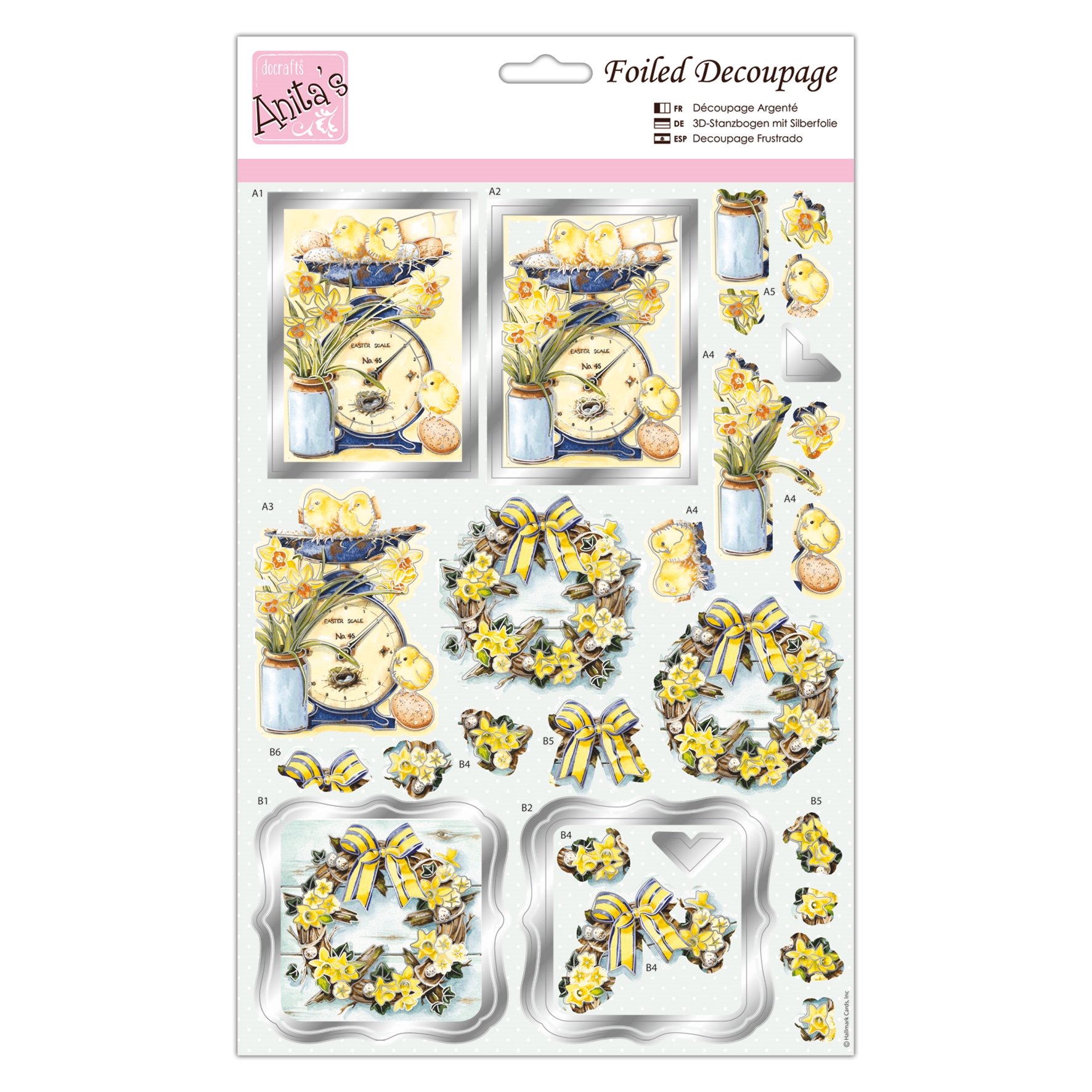 Anita's Foiled Decoupage - Spring Wreath