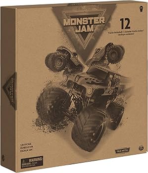 モンスタージャムミニカー 12個セット Amazon.com: Monster Jam, Official 12-Pack of 1:64 Scale Die