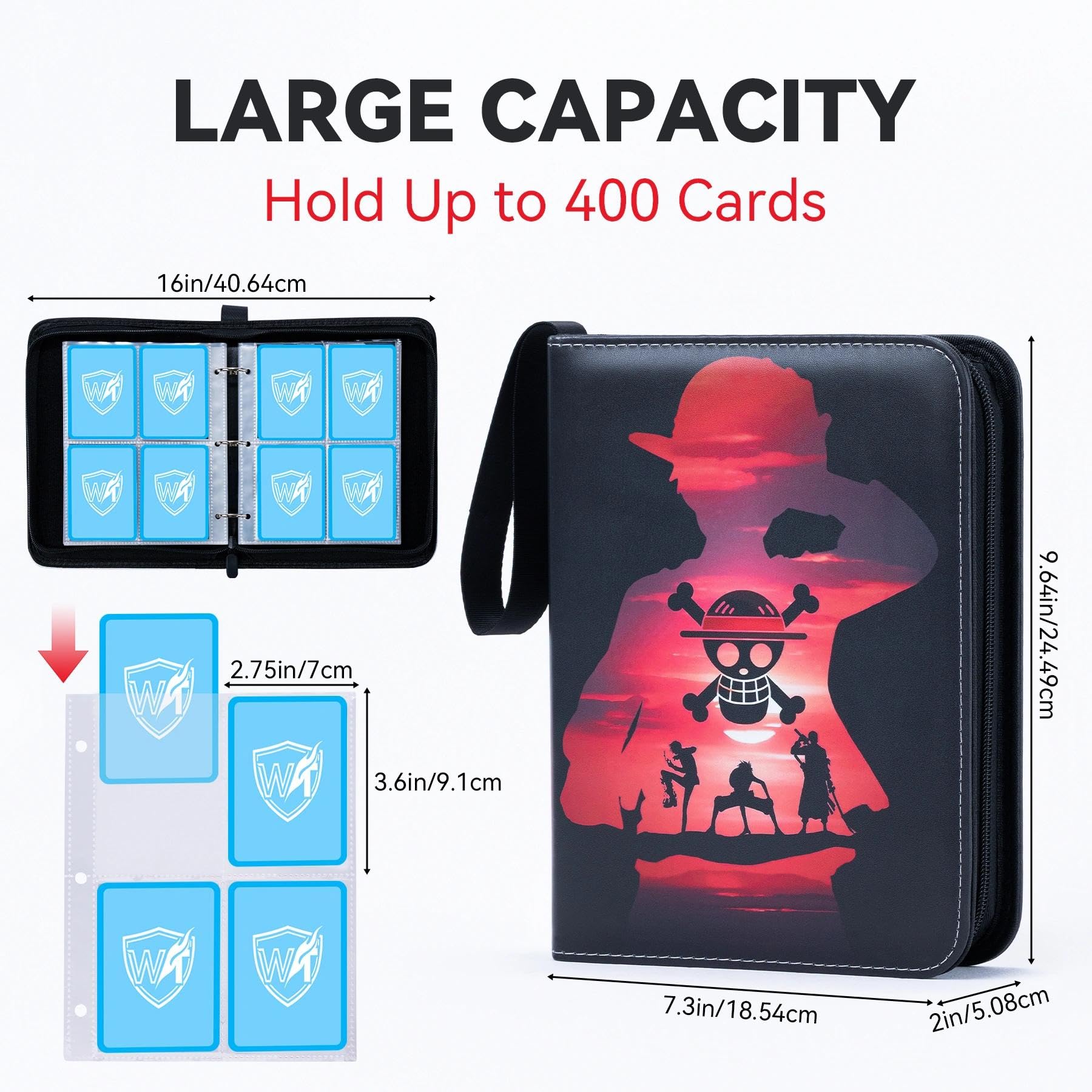 Amazon.co.jp: ワンピースカード用400ポケットトレーディングカード