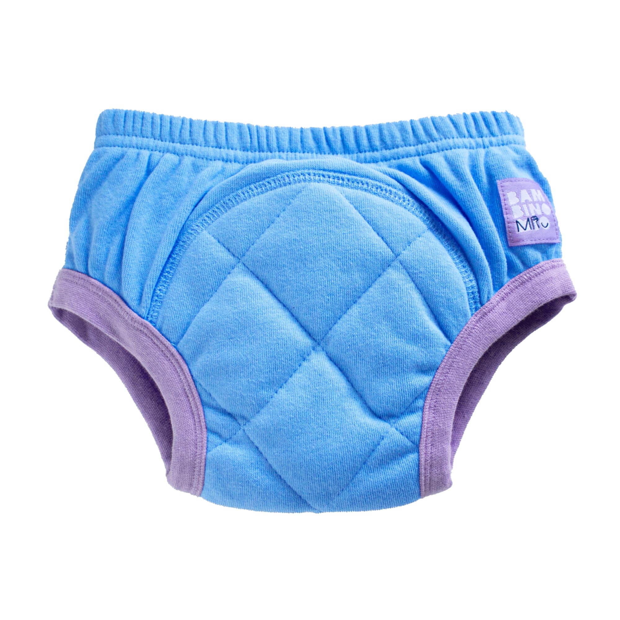Dettaglio delle cuciture e dell'elastico in vita delle mutandine trainer Bambino Mio.