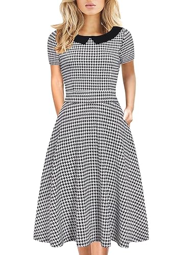 Women's Elegant Vintage Dresses Knee Length Casual Floral Print Work