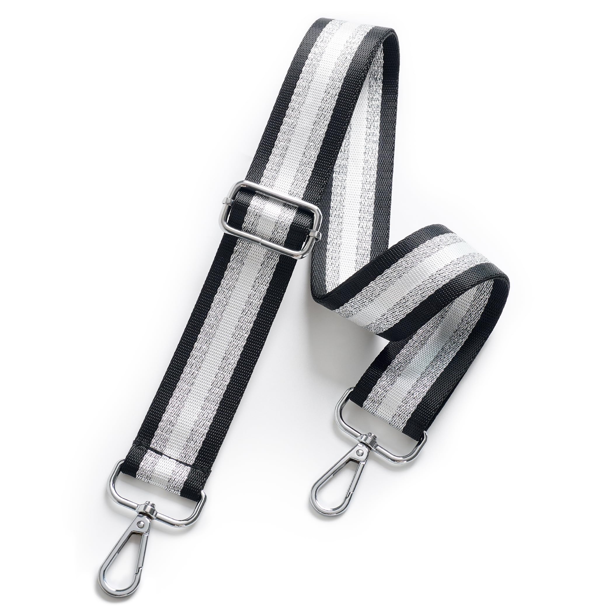 chushui Metallic Thread Purse Strap for Women, Woven Replacement Bag Strap