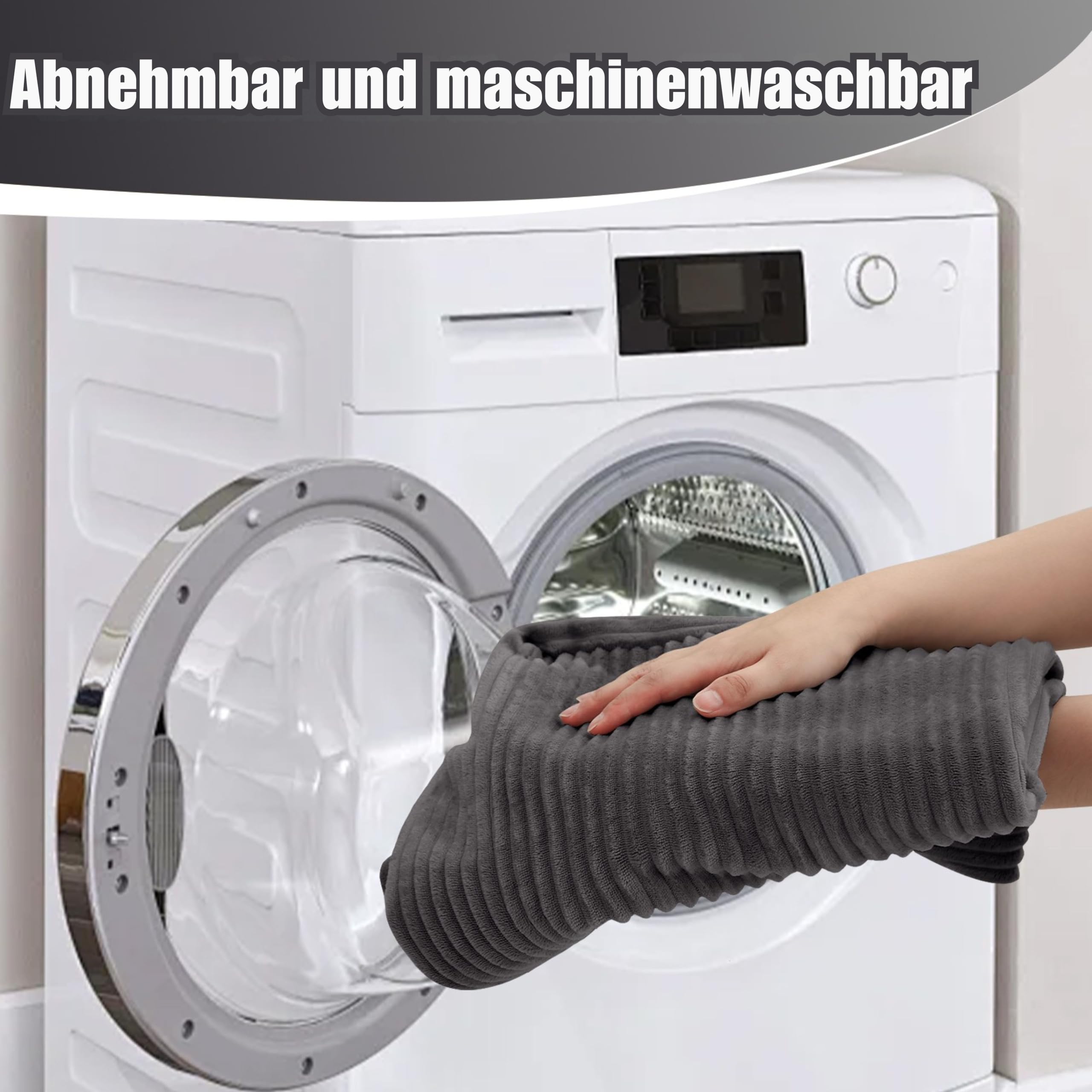 MeMoreCool Boneless Couch, Cord Faltbares Bodensofa mit Kissen, Ausziehbares Futon Schlafsofa, Bequemes Lounge-Sofa/Matratze/Gästebett für Wohnzimmer und Schlafzimmer, Grau