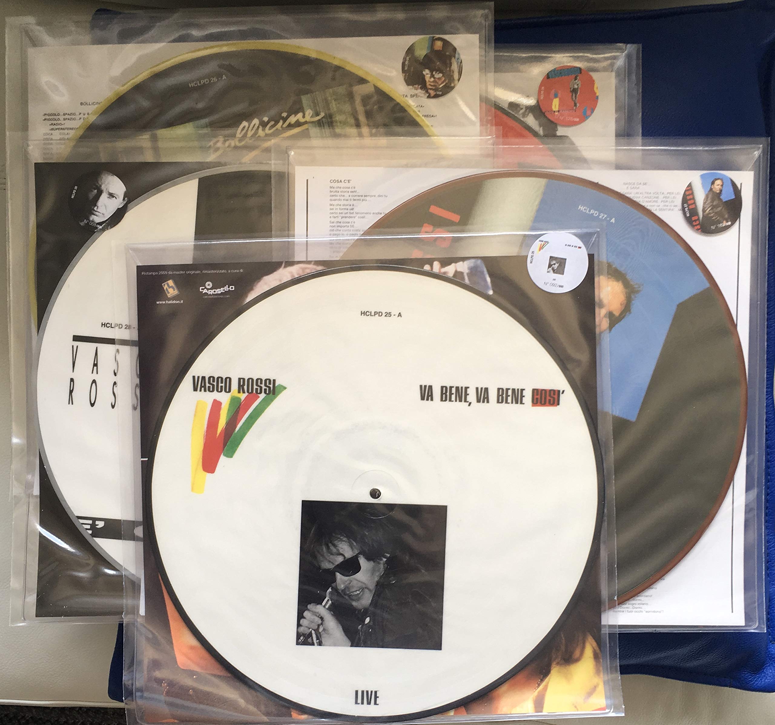 5 Picture Disc lotto completo