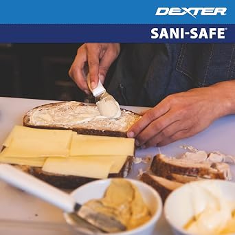 Dexter Russell S173PCP Sani-Safe 18193 Sandwich Spreader, 3-1/2 Stainless Steel Blade with Textured Polypropylene White Handle, Professional Butter and Condiment Spreader, NSF, Made in USA
