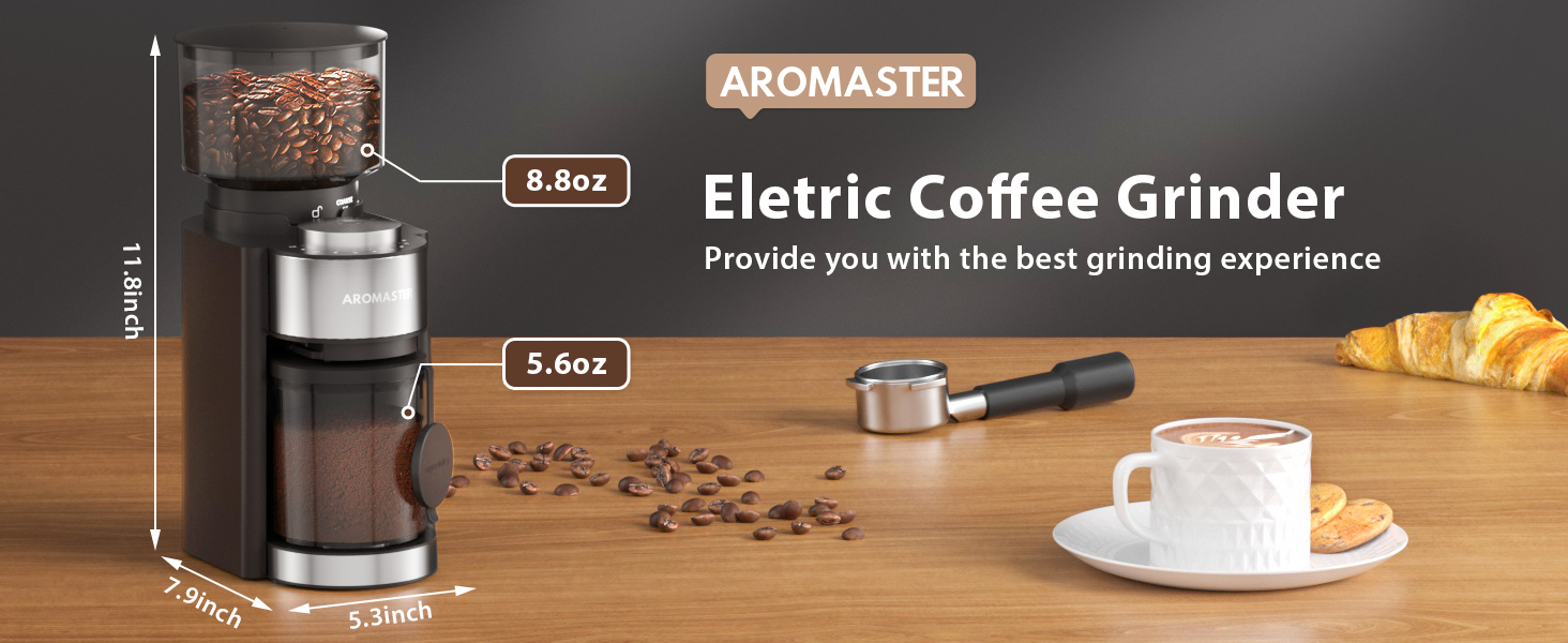 Watch Aromaster Coffee Grinder with 51-53 Portafilter Holder on