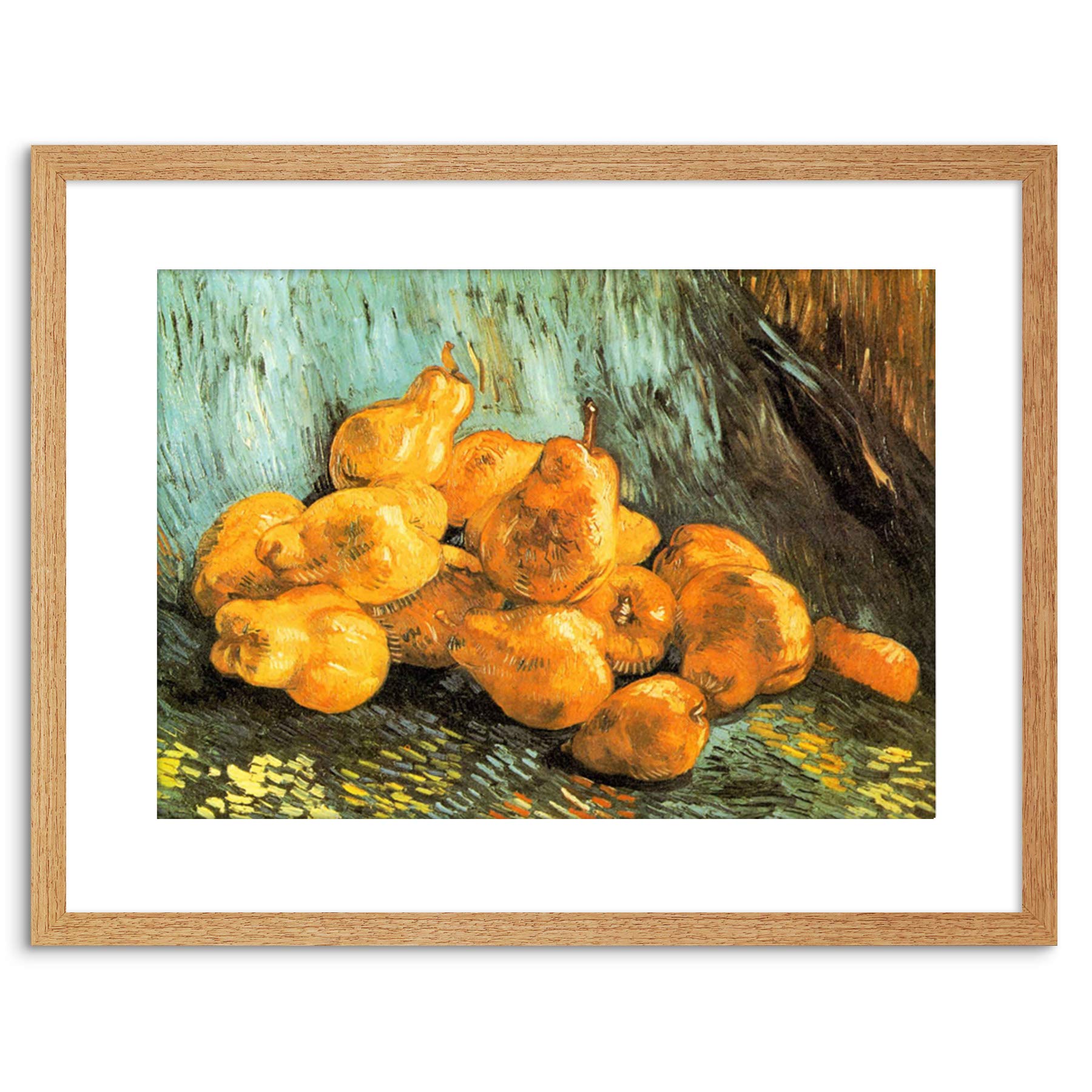 Wee Blue Coo PAINTING VAN GOGH STILL LIFE QUINCES FRAMED PICTURE ART PRINT F97X9742