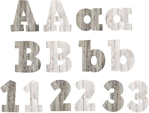 Fun Express Tablón de anuncios de grano de madera, 255 piezas, actividades educativas y de aprendizaje para niños