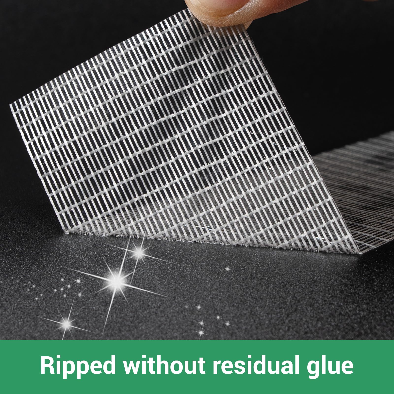3 Rollos 50mm x 50m Cinta De Filamento, Claro Filamento Cinta de Flejado, Cinta de Fibra de Vidrio, Cinta de Sellado De Uso Pesado Impermeable